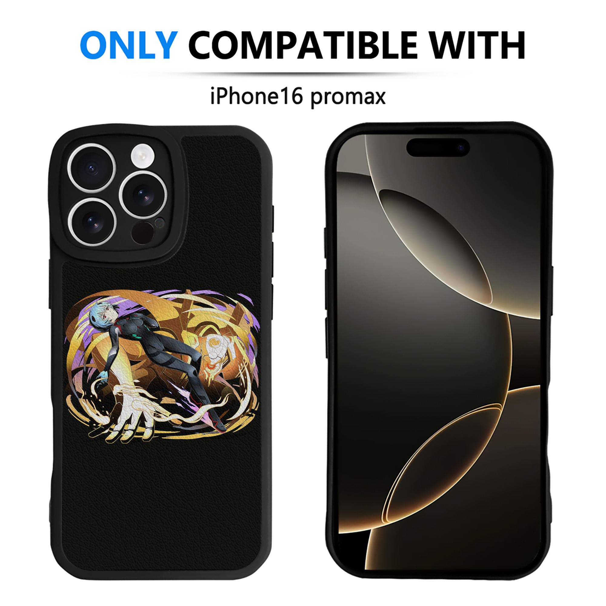 （画像用） EVA 新世紀エヴァンゲリオン 【iPhone 16シリーズ対応】シリコンスマホケース（レザー調） 材質：シリコン